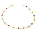 【送料無料】ネックレス イエローゴールドケーブルチェーンリンク14k yellow gold cable chain link anklet and 5 col...