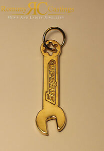 【送料無料】ネックレス　レンチペンダントゴールドスナップグラム9ct gold snap on spanner pendant 10 grams stamped 375 51 x 15 mm