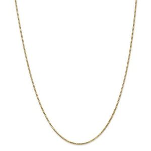 ̵ۥͥå쥹ɥåɥܥå֥饹14k yellow gold 130mm solid box chain w lobster clasp 16 30