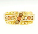 【送料無料】ネックレス アンティークイエローゴールドコーラルパールクラスタリングサイズヘッドantique 15ct yellow gold coral amp; pearl cluster ring size o 12 7mm wide head