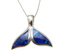 【送料無料】ネックレス オパールソリッドkホワイトゴールドハワイアンクジラテールスライドペンダントinlay opal solid 14k white gold hawaiian whale tail slide pendant 18mm 22mm 29mm(4)