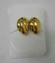 【送料無料】ネックレス セクションデザインパターンメッキイヤリングstunning 18k gold clip earrings, oval shaped, 3 section design, middle patterned(4)