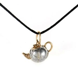 【送料無料】ネックレス　kローズゴールドティーポットネックレス