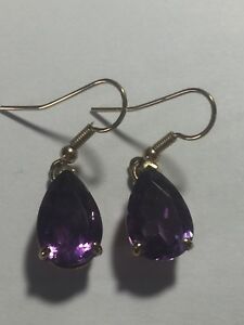 【送料無料】ネックレス アメジストイヤリングladies 9ct gold earrings with large amethyst 【送料無料】ネックレス アメジストイヤリングladies 9ct gold earrings with large amethyst