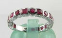 【送料無料】ネックレス engagement 9ct 9kwhite gold ruby eternity full threequarter art deco ins ringengagement 9ct 9k white gold ruby eternity fu(4)