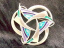 【送料無料】ネックレス ブローチスターリングシルバーエナメルパットチェイニーコレクションデザインbrooch sterling silver and enamel pat cheney cheneviv collection abstract design