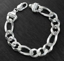 【送料無料】ネックレス 60グラム85925スターリングfigaroリンクfine solid 925 sterling silver figaro link bracelet for men 85 long 60 grams(4)