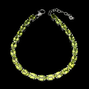 【送料無料】ネックレス スターリングシルバーペリドットテニスブレスレットsterling silver 925 genuine natural oval peridot tennis bracelet 712 834 in 【送料無料】ネックレス スターリングシルバーペリドットテニスブレスレットsterling silver 925 genuine natural oval peridot tennis bracelet 712 834 in