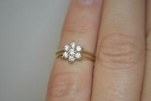 楽天hokushin【送料無料】ネックレス　ゴールドキッズフラワーリング9ct gold kids cz flower ring