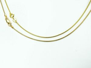 楽天hokushin【送料無料】ネックレス　イエローゴールドラウンドスネークチェーンインチ9ct yellow gold round snake chain 16 18 20inch various width weight