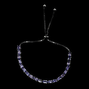 【送料無料】ネックレス　9タンザナイトスライダースターリング925sterling silver 925 genuine natura..