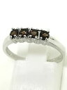 【送料無料】ネックレス ホワイトゴールドスモーキークオーツリングサイズ9ct white gold smoky quartz half eternity ring size n full hallmarked(4)