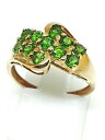 yzlbNX@CG[S[hVAOTCY9ct yellow gold russian diopside ring size n full hallmarked