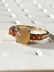 ̵ۥͥå쥹ɥѡ륯饹sweet 9ct gold opal cluster ring