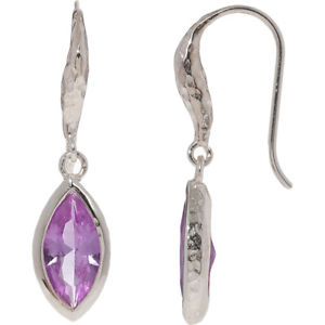 【送料無料】ネックレス ホールスターリングシルバーアメジストイヤリングドロップdower hall sterling silver amethyst drop earrings bnib