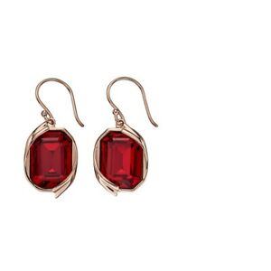 ̵ۥͥå쥹ȥСåɥեɥץ졼ȥܥ󥤥elements silver siam red swarovski rose gold plate ribbon earrings e5691r