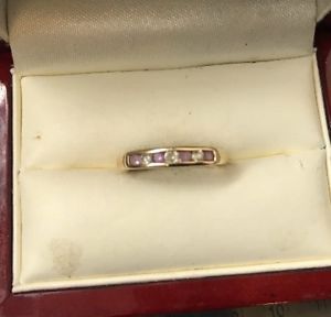 【送料無料】ネックレス　ゴールドアメジストリングサイズwomens 9ct gold quality amethyst ring hallmarked weight 15g size p stamped