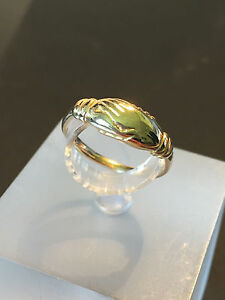 【送料無料】ネックレス　イエローゴールドリングa0106 14 ct yellow gold friendship ring