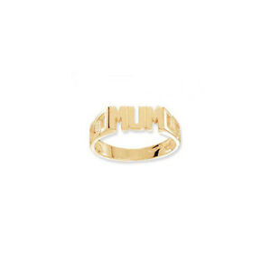 ̵ۥͥå쥹9ct9ct gold plain mum ring with curb sides