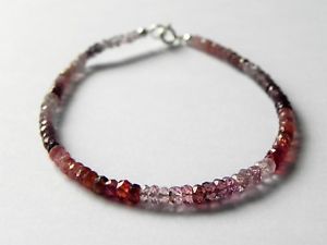 【送料無料】ネックレス　マルチスピネルブレスレットmulti coloured spinel gemstone bracelet