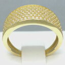 【送料無料】ネックレス イエローゴールドマイクロセットキュービックジルコンリングサイズawesome 9ct yellow gold micro set cubic zircon friendship ring size n 110