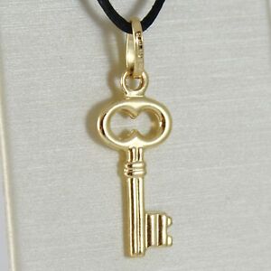 ̵ۥͥå쥹ɥڥȥڥȥꥢyellow gold pendant 750 18k, key, pendant, 28 cm, rounded, made in italy