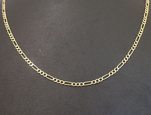 ̵ۥͥå쥹ɥե󥯥9ct yellow gold 185 figaro curb link chain 2mm wide link