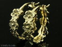 【送料無料】ネックレス　e0079ct solidイェローゴールドflowerイアリングe007 genuine 9ct solid yellow gold flower garland hoop earrings blossoms