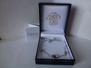 【送料無料】ネックレス　ゴールドシルバーローズゴールドデビッドエマニュエルハートブレスレット￥clogau gold, silver amp; rose gold david emanuel heart bracelet 7 34 rrp 199