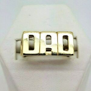 【送料無料】ネックレス　リングイエローゴールドdad ring 9ct yellow gold 10756t
