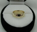 【送料無料】ネックレス ゴールド9ct gold plain wedding ring(4)