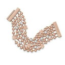 【送料無料】ネックレス　ローズゴールドフラワークリスタルチェーンブレスレットguess multi row rose gold flower crystal chain bracelet ubb78138l