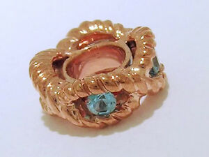 【送料無料】ネックレス　リアルゴールドリアルソリッドローズゴールドトパーズビーズbd017 real gold real gems 9ct solid rose gold natural topaz bead charm