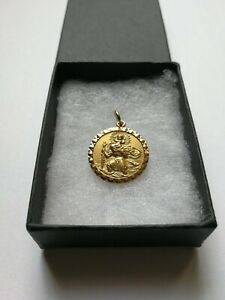 【送料無料】ネックレス　ゴールドセントクリストファーペンダントグラム9ct gold georg jensen st christopher pendant 315grams fully hallmarked