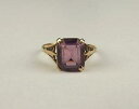 【送料無料】ネックレス 9ctイェローゴールドアメジストサイズn69ct yellow gold amethyst ring uk size n us 6(4)