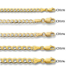 楽天hokushin【送料無料】ネックレス　イエローゴールドチェーンhallmarked solid 9ct yellow gold curb chain in various lengths