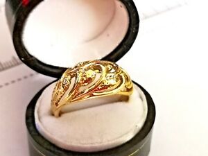 楽天hokushin【送料無料】ネックレス　ソリッドゴールドファッションリングゴールドbargain gift solid gold fashion ring, fully uk hallmarked 9ct gold lr