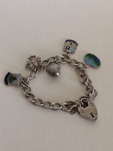 【送料無料】ネックレス　ゲオルクイェンセンブレスレットgeorg jensen sterling silver charm bracelet with 5 charms