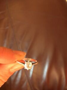 ̵ۥͥå쥹9ctۥ磻ȥɥȡ9ct white gold single stone ring