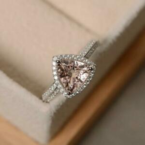 ̵ۥͥå쥹kۥ磻ȥɥåС150ct trillion morganite womens engagement...