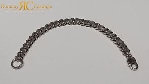 ̵ۥͥå쥹9259333gmm85mens flat curb link 85 inches bracelet in 925 sterling silver 33g 9 x 3mm