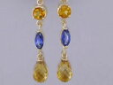 e060 genuine 9ct yellow gold natural citrine amp; sapphire drop earringsイエローゴールドシトリンサファイアドロップイヤリング※注意※NYからの配送になりますので2週間前後お時間をいただきます。人気の商品は在庫が無い場合がございます。ご了承くださいませ。サイズの種類の商品は購入時の備考欄にご希望のサイズをご記載ください。　携帯メールでの登録ですと楽天からのメールが届かない場合がございます。