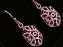 【送料無料】ネックレス ソリッドローズイヤリングセルティックダブルドロップexquisite 9ct solid rose gold filigree keltic drop earrings celtic doublesided(4)