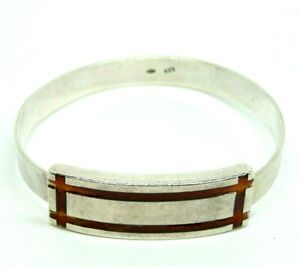 【送料無料】ネックレス　ビンテージブレスレットスターリングシルバーイタリアvintage bracelet 70s rigid sterling silver 925 italian with enamels