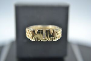 【送料無料】ネックレス ゴールドリング9ct gold mum ring