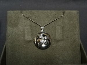 【送料無料】ネックレス　ウェールズシルバーローズゴールドペリドットロケットチェーン￥