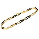 【送料無料】ネックレス ローズホワイトゴールドバーゲートブレスレット9ct rose amp; white gold 2 bar gate bracelet 49g