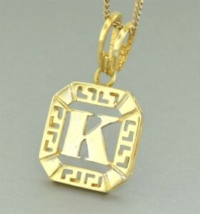 ̵ۥͥå쥹initial k pendant18ctyellow gold initial k pen...
