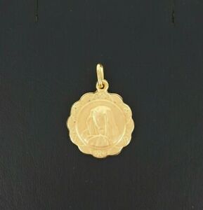 ̵ۥͥå쥹ɥץޥɥʥɥmiran 081248 9ct yellow gold large scallop madonna medal 15g rrp193