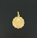 【送料無料】ネックレス イエローゴールドスキャロプマドンナメダルドルmiran 081248 9ct yellow gold large scallop madonna medal 15g rrp193